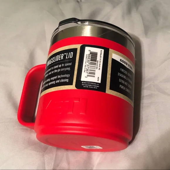 YETI Rambler 10oz Mug in Bold Red - Picture 3 of 3
